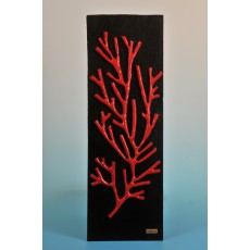 Il quadro il corallo rosso sul noce	